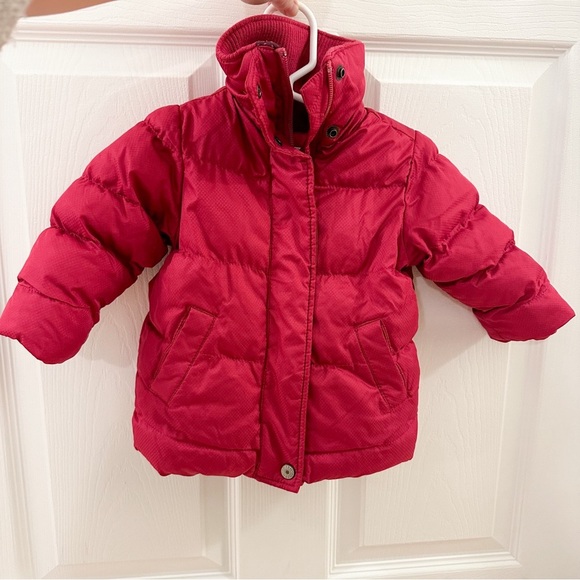 Old Navy PrimaLoft Luxe puffer jacket Pink sz 6-12 Months - Picture 1 of 3